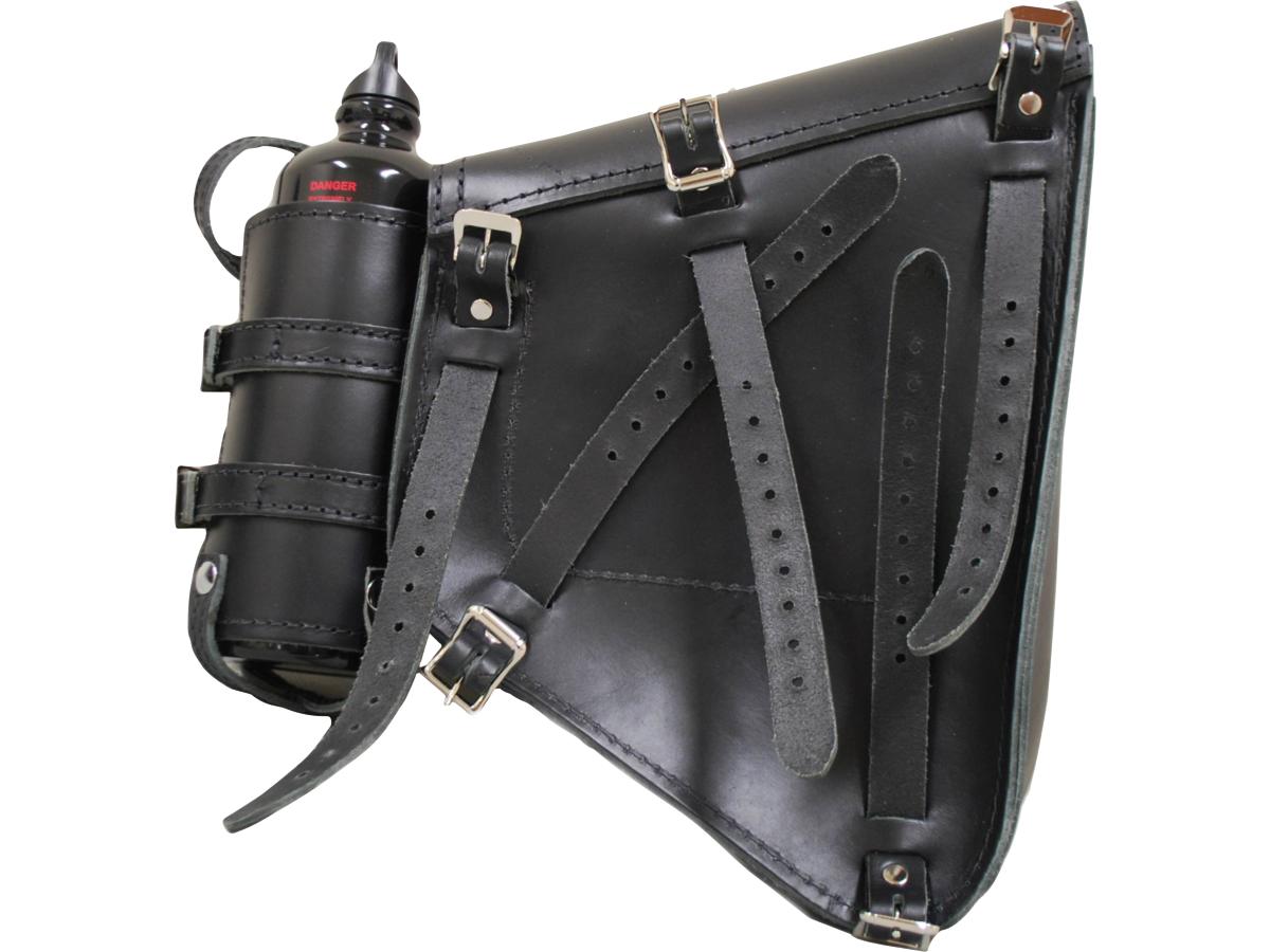La Rosa Design Left Side Bag With Fuel Bottle Black Left La Rosa Design