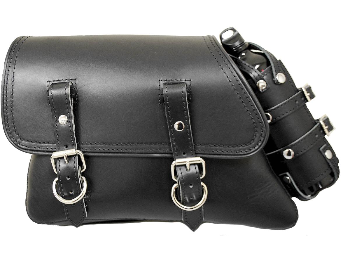 La Rosa Design Left Side Bag With Fuel Bottle Black La Rosa Design