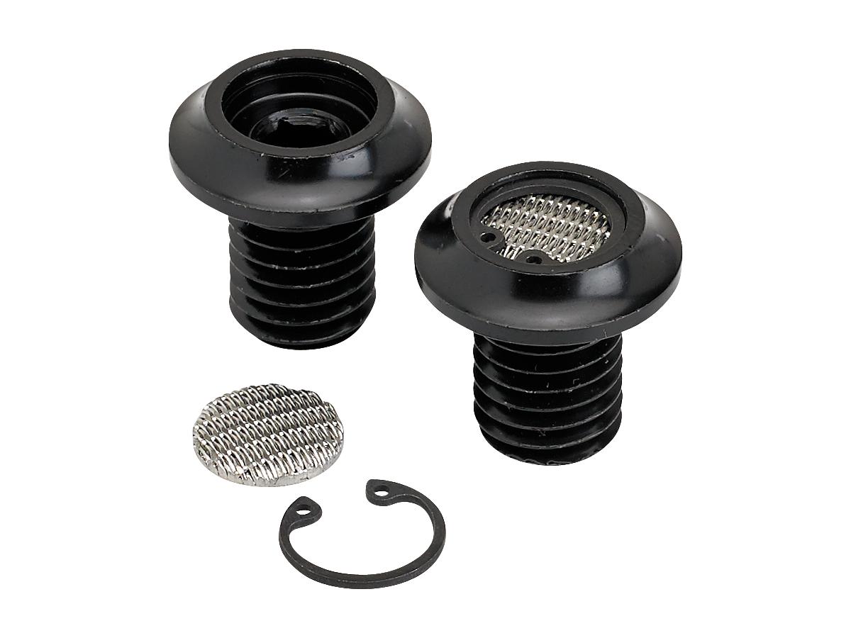 Lowbrow Radius Breather Bolts 1/2" 13 Black Lowbrow Default Title