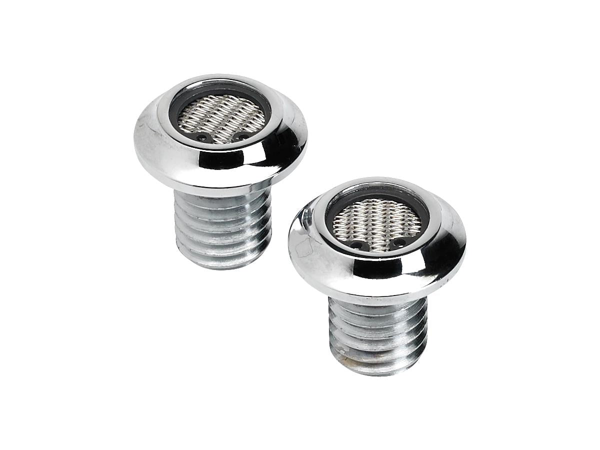 Lowbrow Radius Breather Bolts 1/2" 13 Chrome Lowbrow Default Title