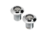 Lowbrow Radius Breather Bolts 1/2" 13 Chrome Lowbrow Default Title
