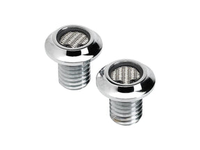 Lowbrow Radius Breather Bolts 1/2" 13 Chrome Lowbrow Default Title
