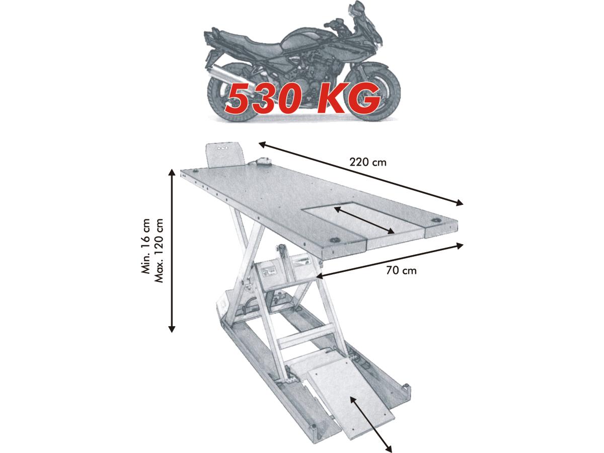 Econ Eh 530 Motorcycle Lift Red Econ Default Title