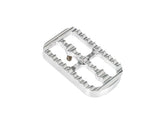 Joker Machine Serrated Serrated Brake Pedal Covers Silver, Raw Joker Machine Default Title