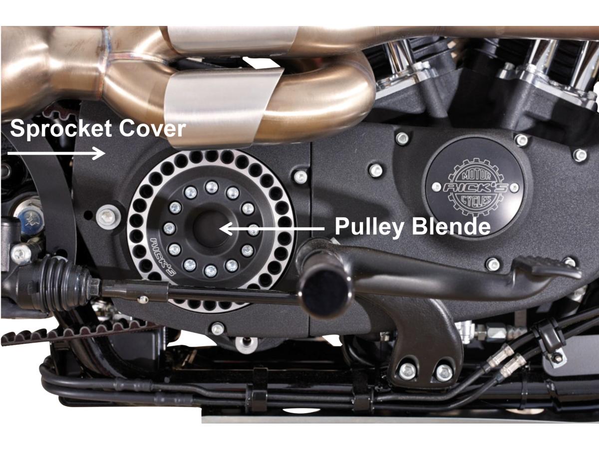 Ricks Motorcycles 28 Teeth Pulley Cover For Sportster Ricks Motorcycles Default Title
