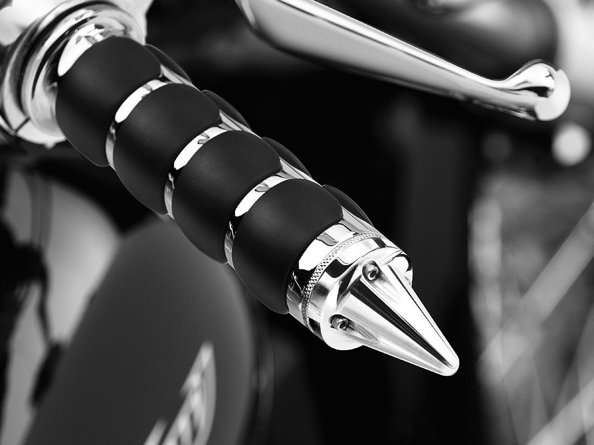 Kuryakyn Stiletto Grip End Caps Chrome Kuryakyn Default Title