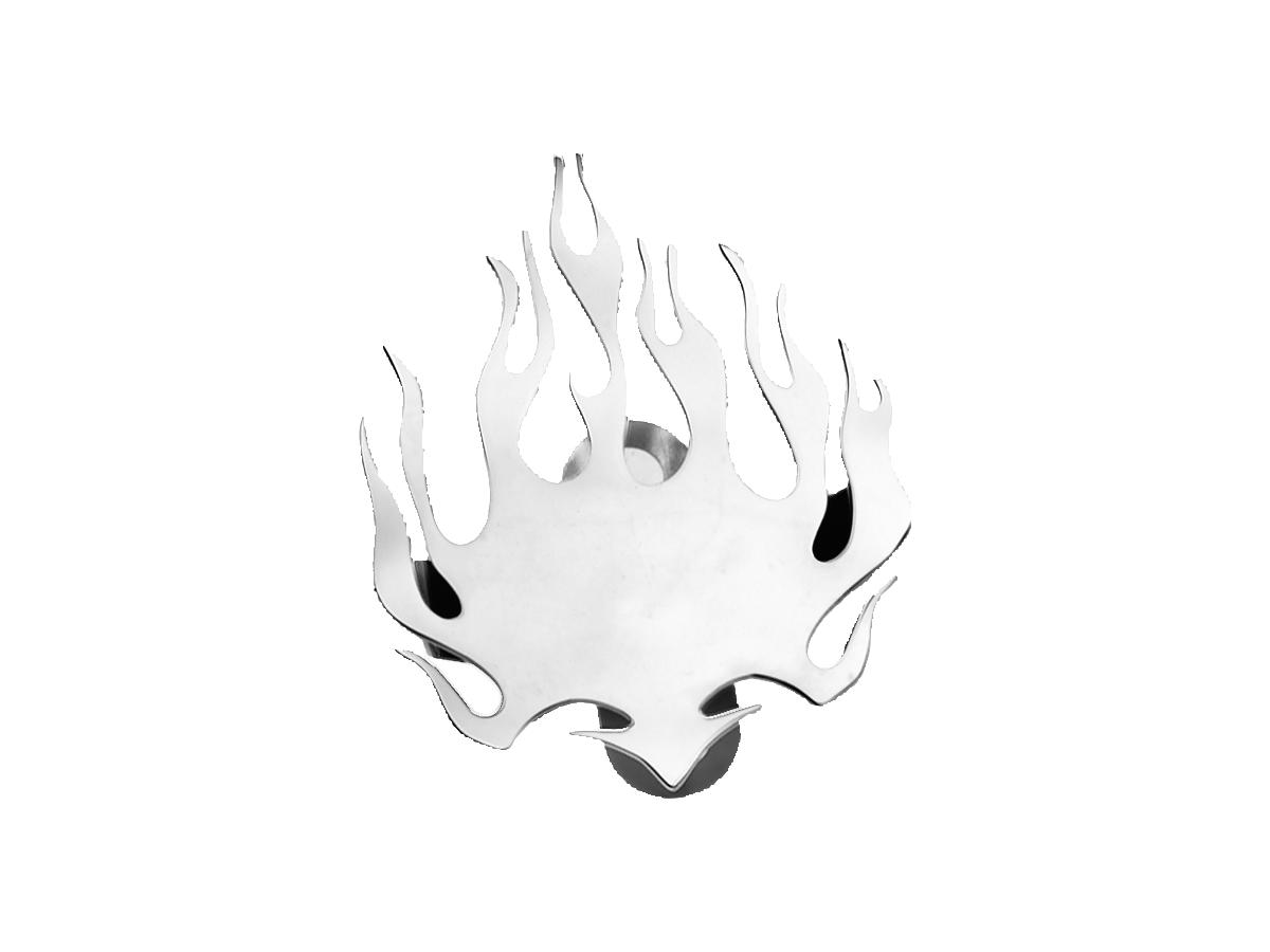 Cce Flames Horn Cover Chrome Cce Default Title