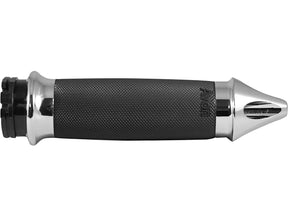 Avon Performance Grips Custom Contour Spike Grips Chrome 1" Throttle Cables Avon Grips Default Title