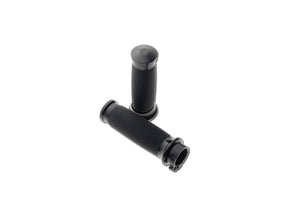 Avon Performance Grips Custom Contour Grips Black Rubber Black Anodized 1" Throttle By Wire Avon Performance Grips
