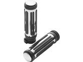 Cce Ribbed Rubber Grips Chrome 1" Throttle By Wire Cce Default Title