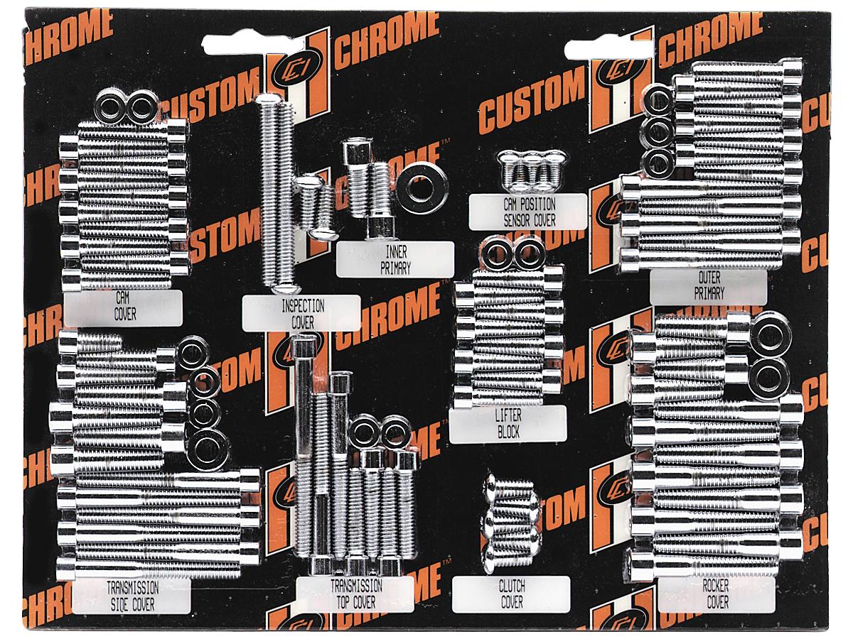 Cce Knurled Upper Motor Mount Bolt Kit Chrome Cce Default Title