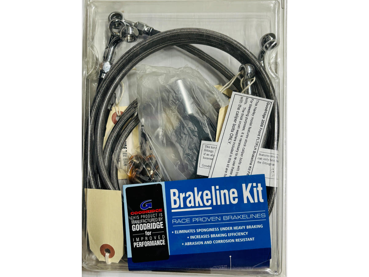 Goodridge Front Brake Line Kit Dot +4" Goodridge Default Title