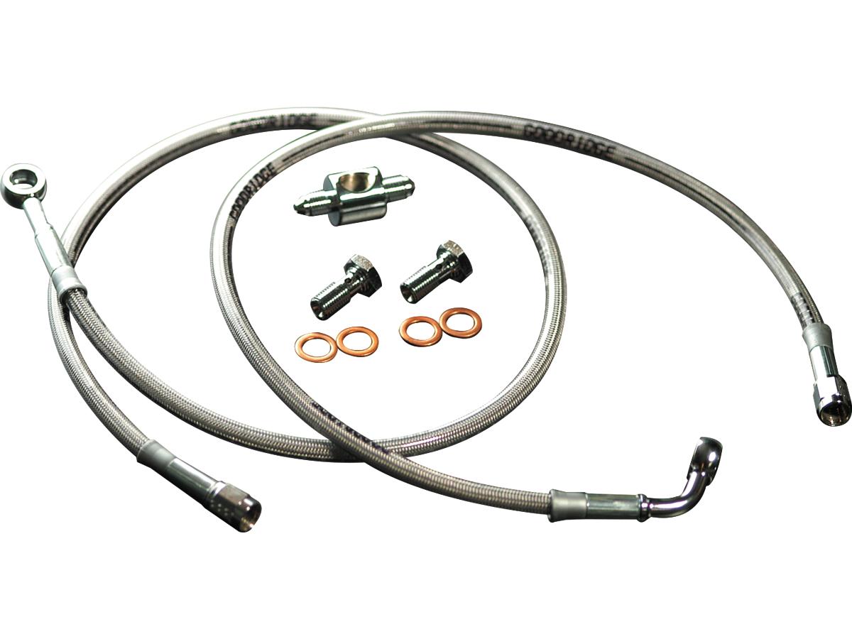 Goodridge Oem Style Dot Brake Line Kit Stainless Steel Clear Coated 51,75" Goodridge Default Title