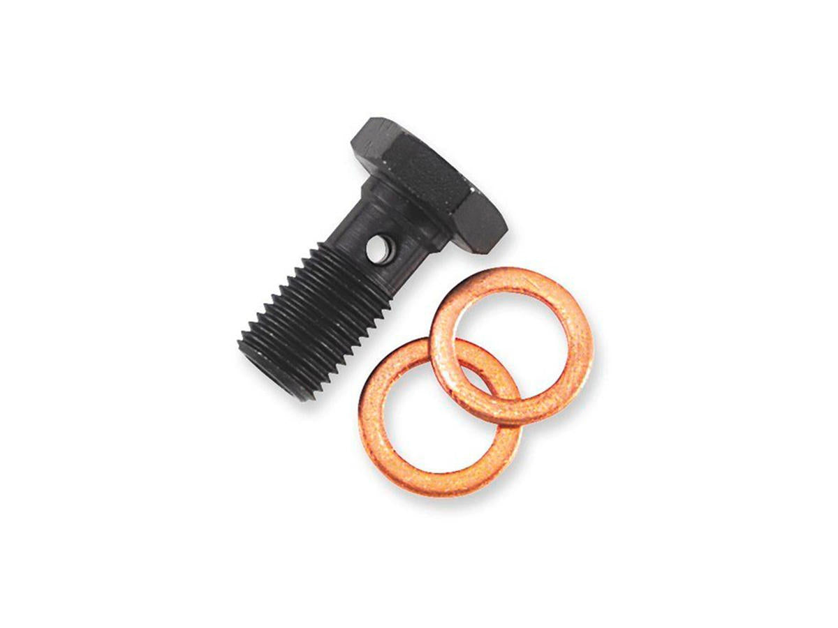 Goodridge Short 10mm X 1.00 Banjo Bolt Black Goodridge Default Title
