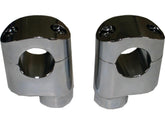 Cce Custom Offset Risers For 1 1/4" Handlebar, 2.25" Rise Chrome Cce Default Title