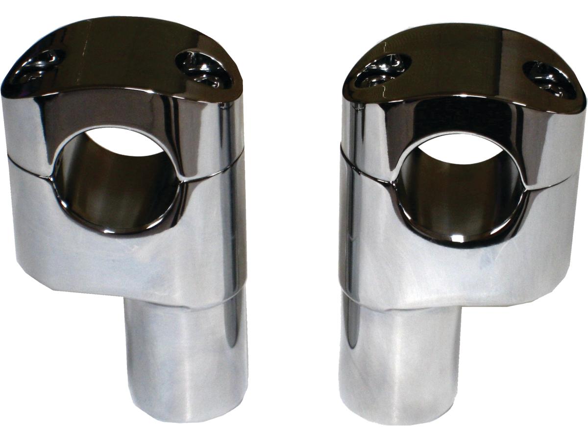 Cce Custom Offset Risers For 1 1/4" Handlebar, 3.25" Rise Chrome Cce Default Title