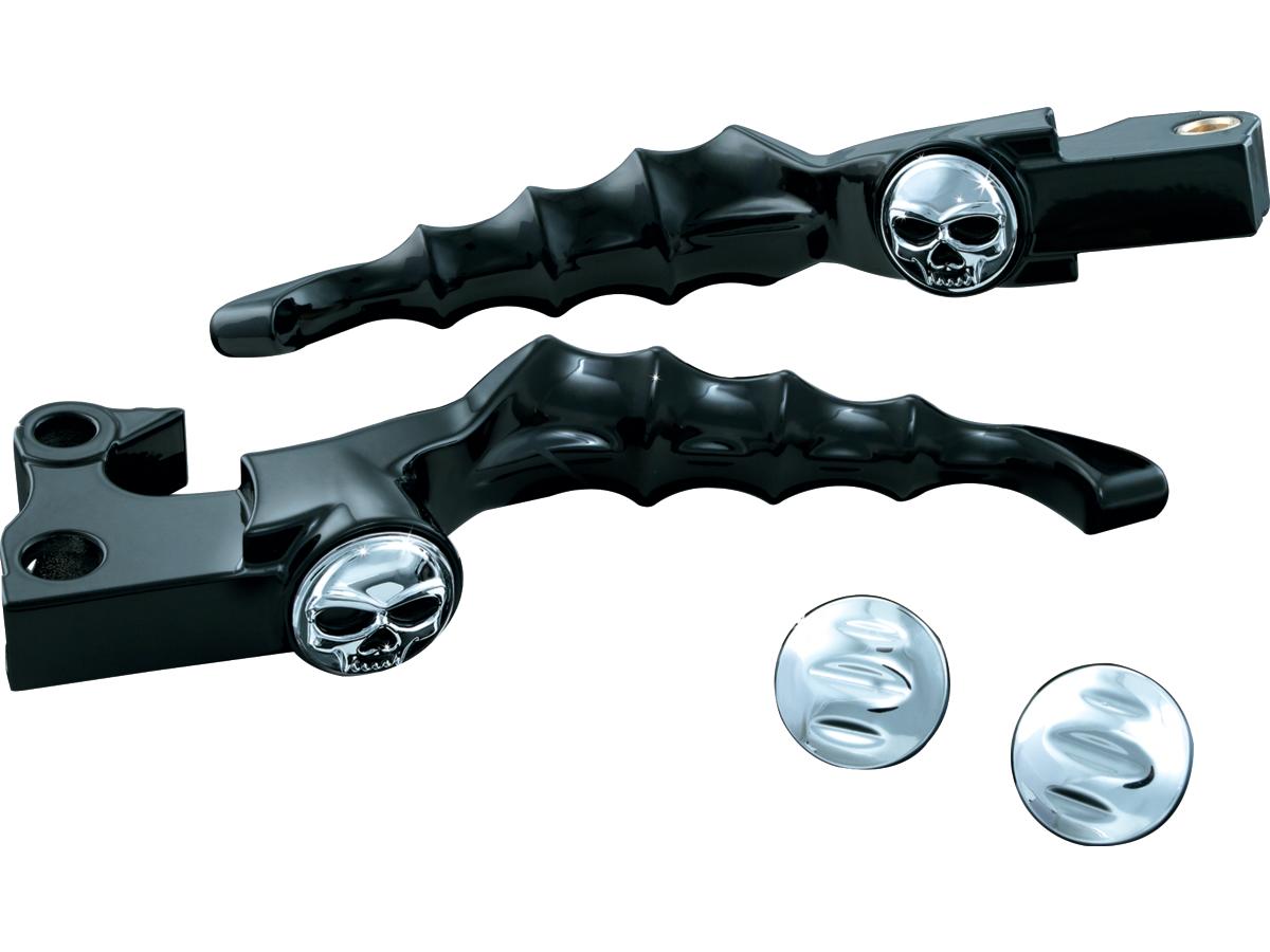 Kuryakyn Zombie Hand Control Levers Black Satin Cable Clutch Kuryakyn Default Title