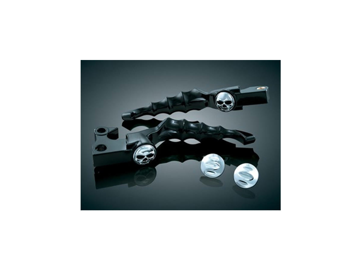 Kuryakyn Zombie Hand Control Levers Black Satin Cable Clutch Kuryakyn