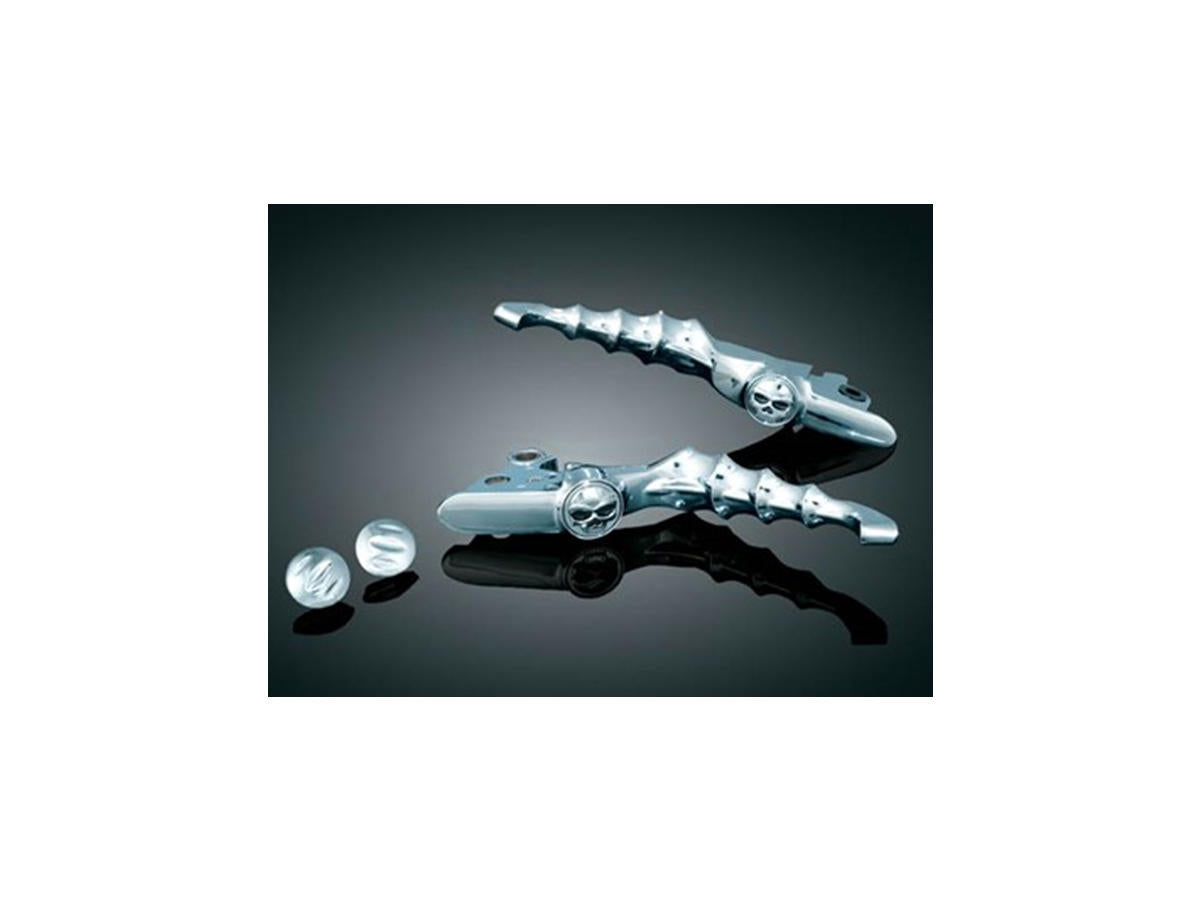 Kuryakyn Zombie Hand Control Levers Chrome Cable Clutch Kuryakyn