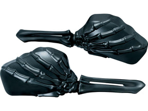 Kuryakyn Skeleton Hand Mirror Black Stem, Black Head Black Kuryakyn Default Title