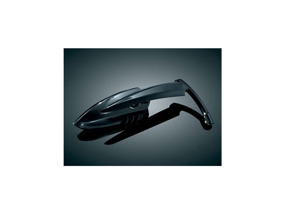 Kuryakyn Scythe Mirror Long Stem Gloss Black Kuryakyn