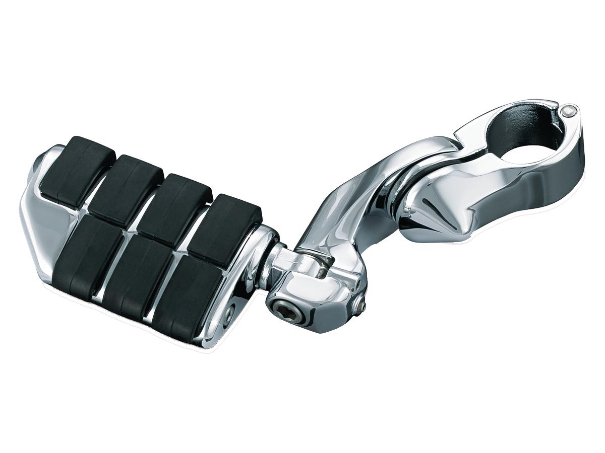 Kuryakyn Tour Tech Cruise Mounts With Heavy Duty Quick Clamps And Offset Arm Short Arm, Dually Iso Pegs Chrome Kuryakyn Default Title
