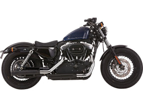 Falcon Double Groove Slip On Mufflers Black Satin Falcon Default Title