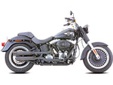Falcon Double Groove Slip On Mufflers Black Satin Falcon Default Title
