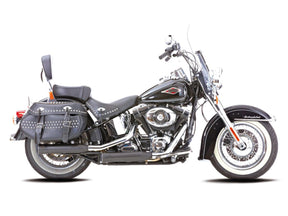 Falcon Double Groove Slip On Mufflers Black Satin Falcon Default Title