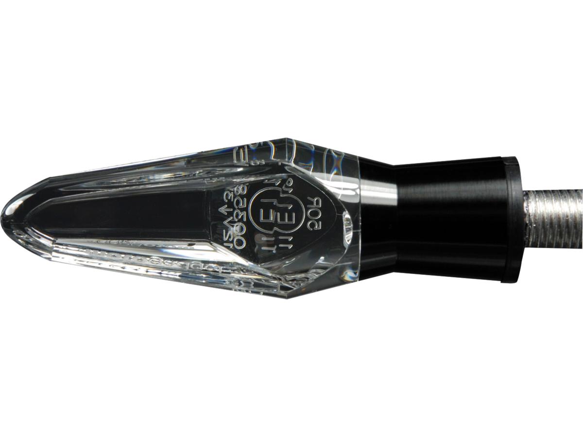 Motogadget Mo.Blaze Ice Led Turn Signal Black Anodized Clear Led Motogadget