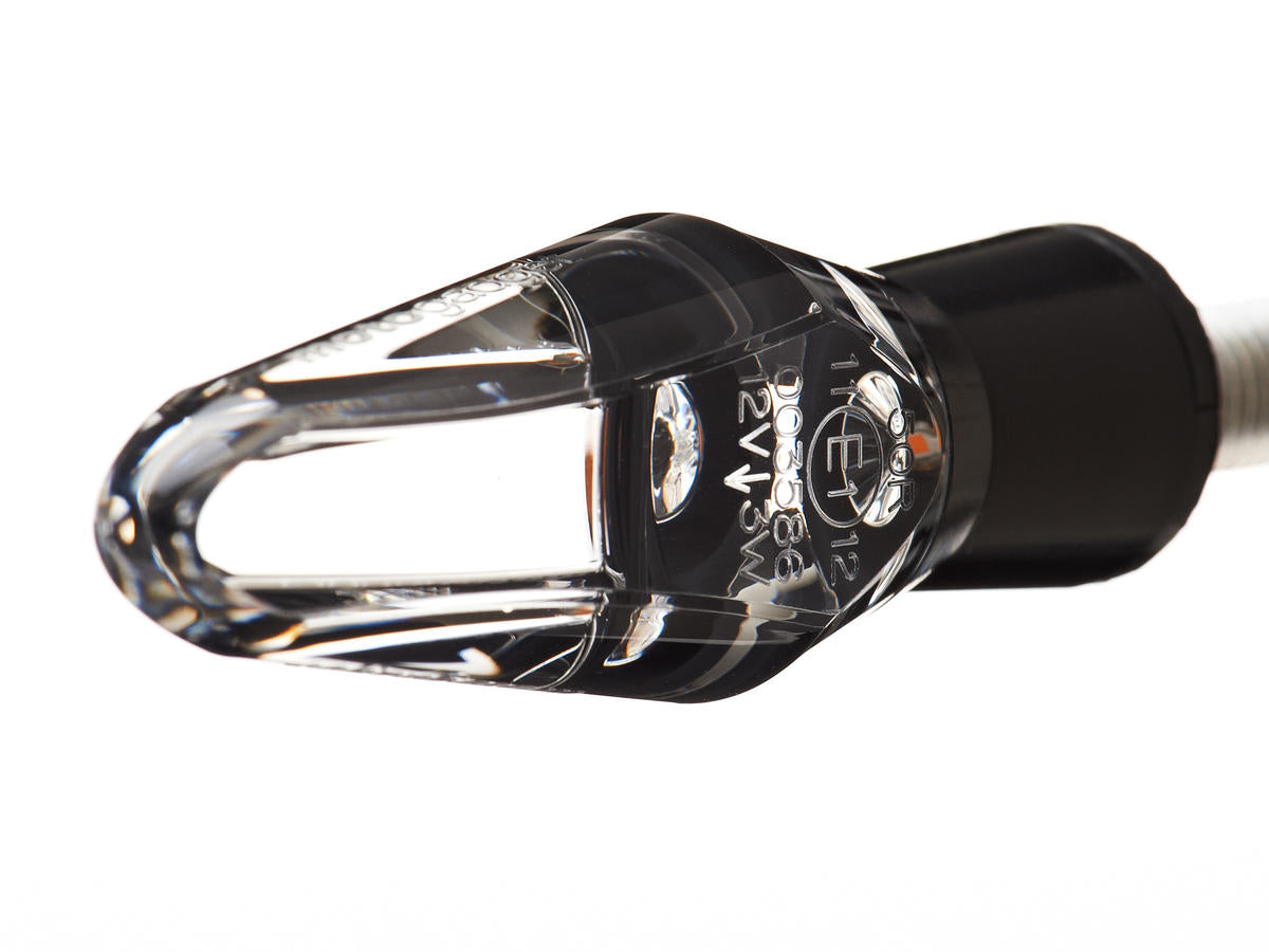 Motogadget Mo.Blaze Ice Led Turn Signal Black Anodized Clear Led Motogadget