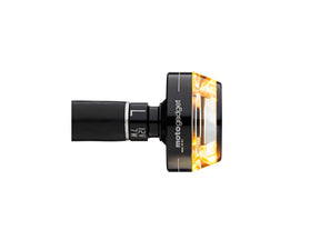 Motogadget Mo.Blaze Disc Led Bar End Turn Signal Left Side Black Anodized Clear Led Motogadget Default Title