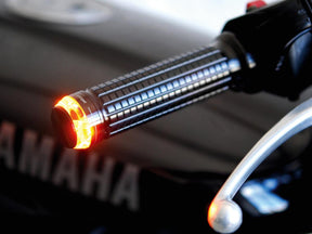Motogadget Mo.Blaze Disc Led Bar End Turn Signal Left Side Black Anodized Clear Led Motogadget