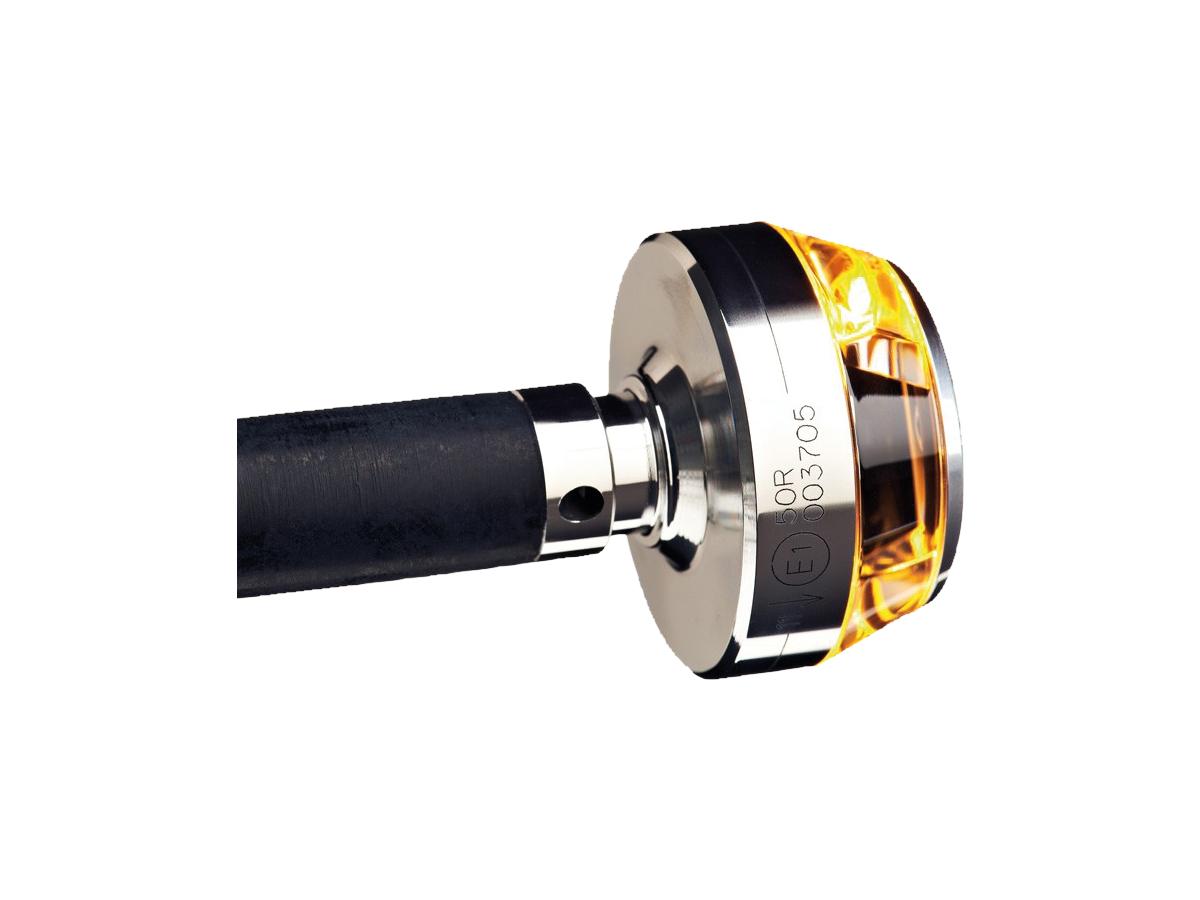 Motogadget Mo.Blaze Disc Led Bar End Turn Signal Right Side Aluminium Polished Clear Led Motogadget
