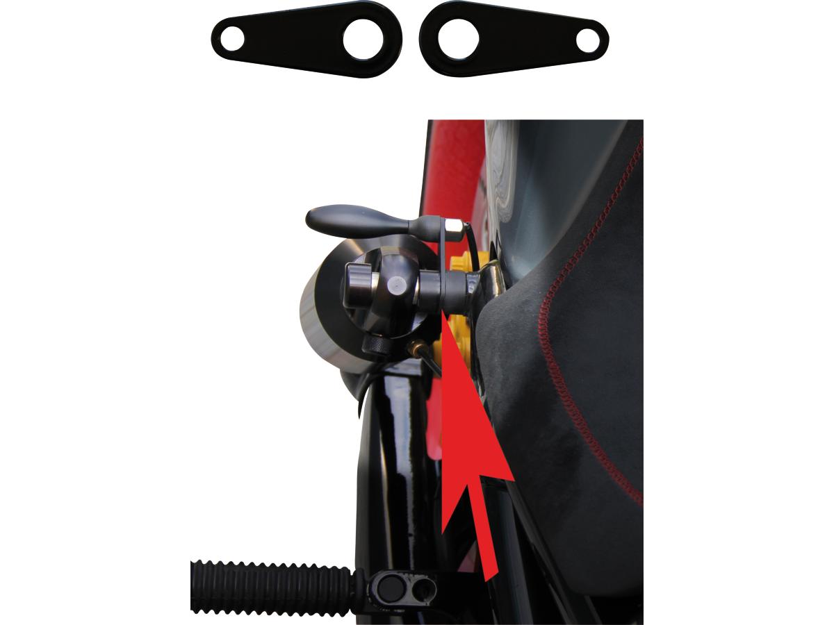 Cult Werk Rear Turn Signal Bracket Black Powder Coated Cult Werk Default Title