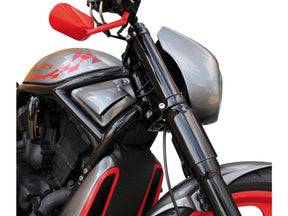 Cult Werk 6 Piece Fork Covers With Lower Fork Aluminum Covers Plain Gloss Black Powder Coated Cult Werk