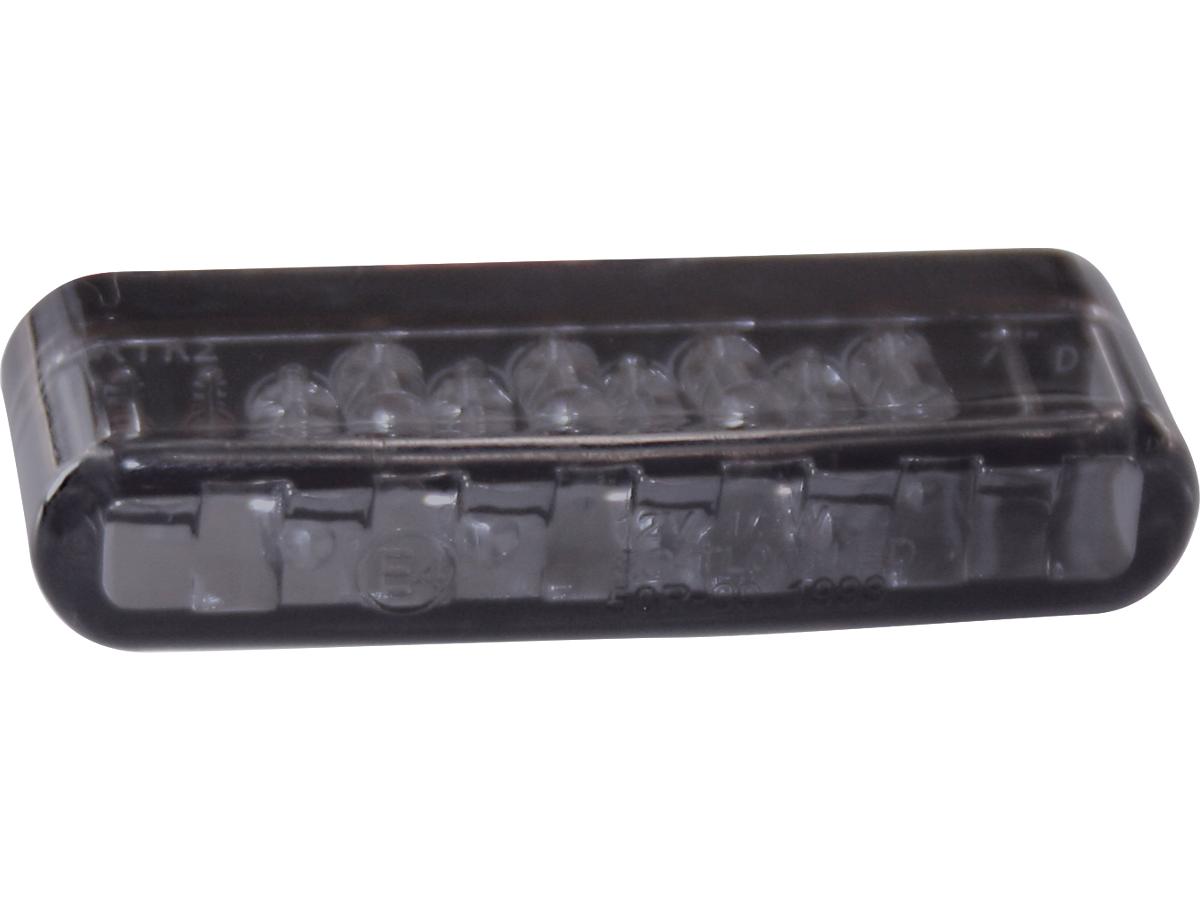 Shin Yo Shorty Led Turn Signal Height(mm): 8 , Width(mm): 40 , Depth(mm): 13, Approved For Front And Rear Installation Smoke Led Shin Yo Default Title