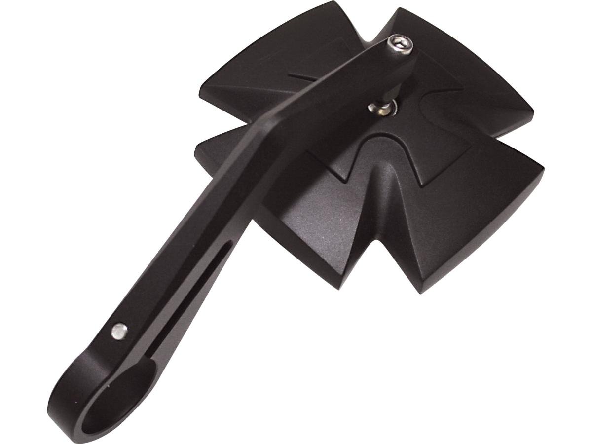 Highsider Iron Cross Bar End Mirror 115 Mm Stem Black, Anodized Highsider