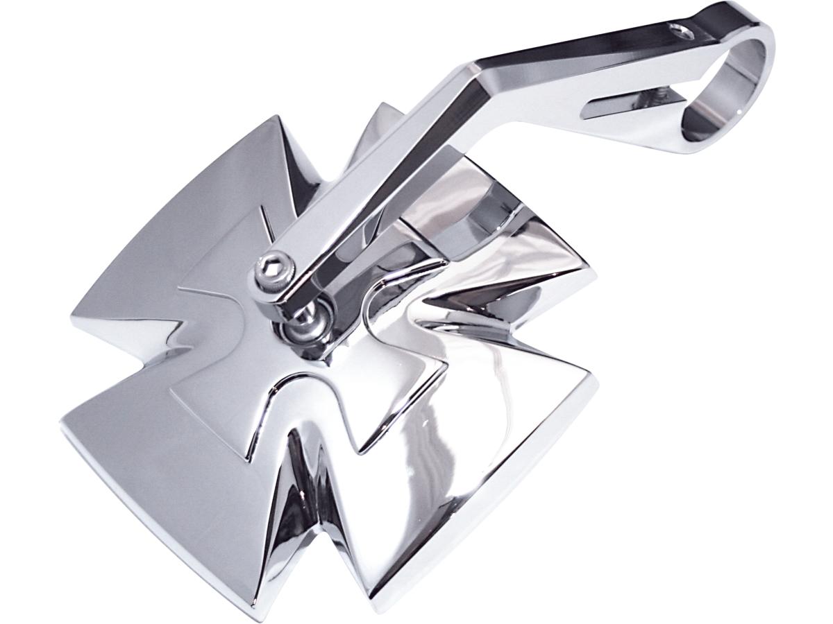 Highsider Iron Cross Bar End Mirror 115 Mm Stem Chrome Highsider
