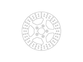 Ferodo Rigid Brake Rotor 6 Hole Stainless Steel 11,8" Rear Ferodo Default Title