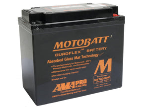 Motobatt Quadflex Agm Battery Agm, 310 A, 21.0 Ah Motobatt Default Title