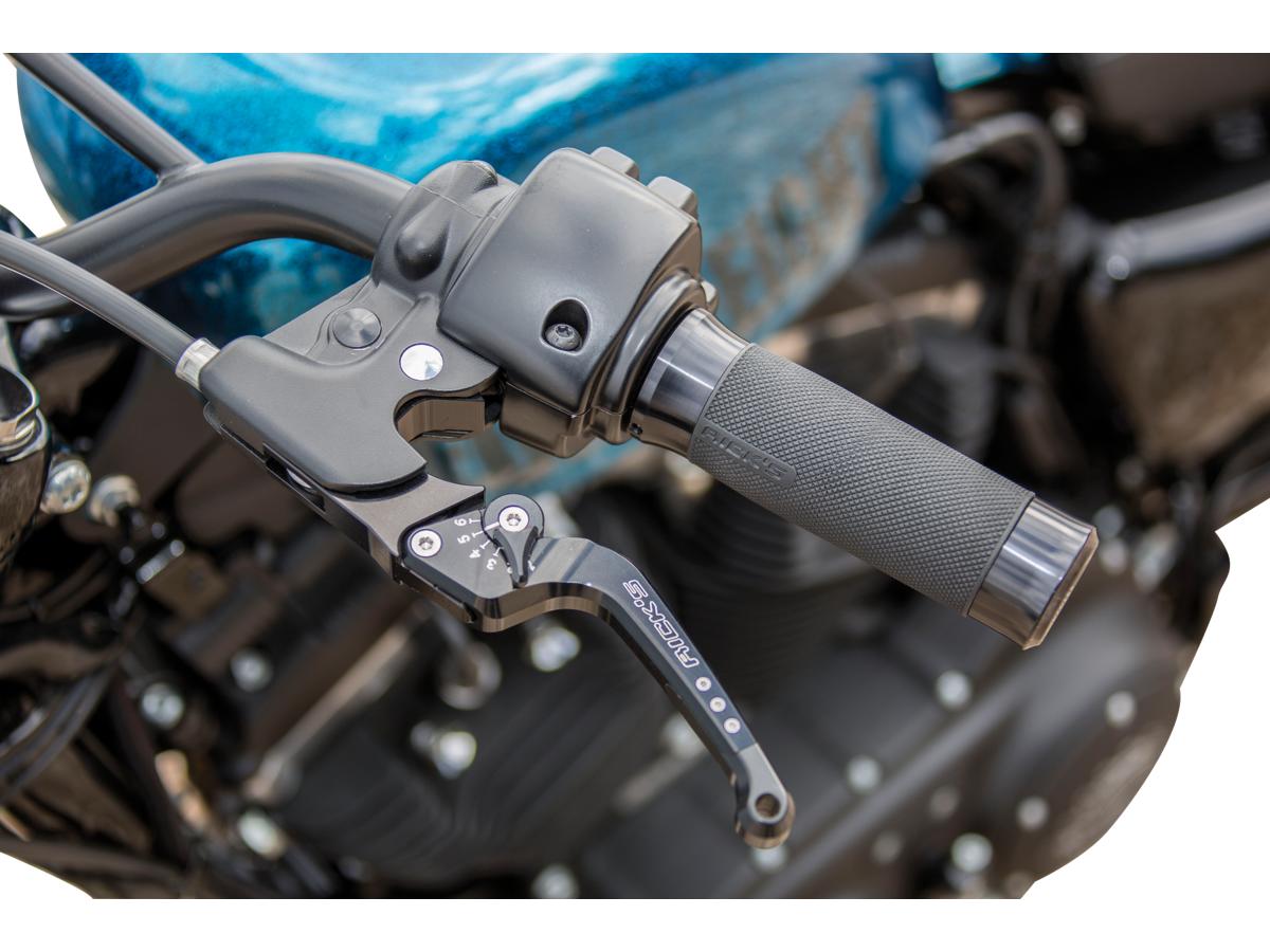 Ricks Motorcycles Good Guys Adjustable Brake And Clutch Lever Kit Black Anodized Cable Clutch Ricks Motorcycles