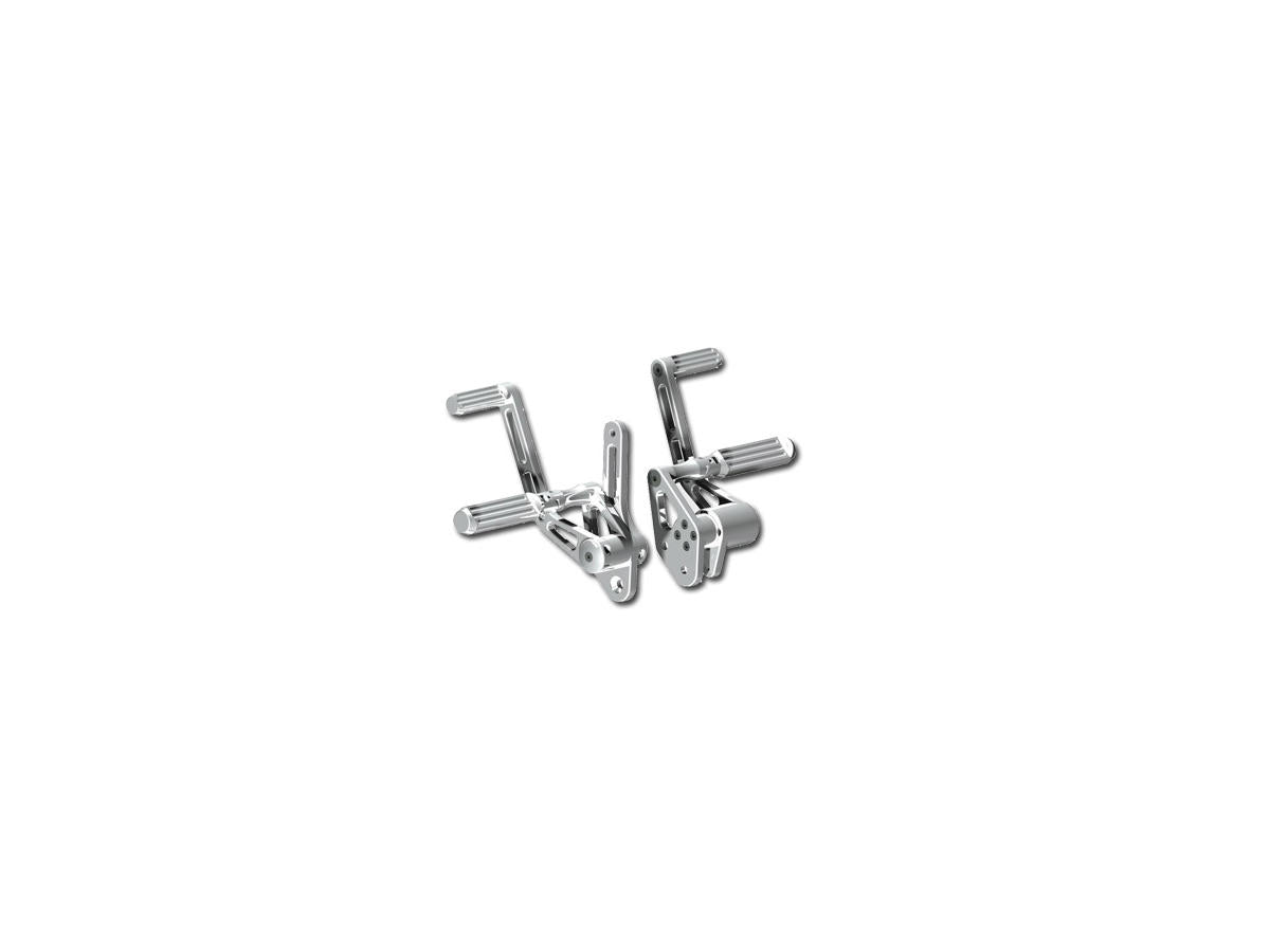 Ricks Motorcycles Forward Control Kit Stock Lenght, With O Ring Pegs Polished Ricks Motorcycles Default Title