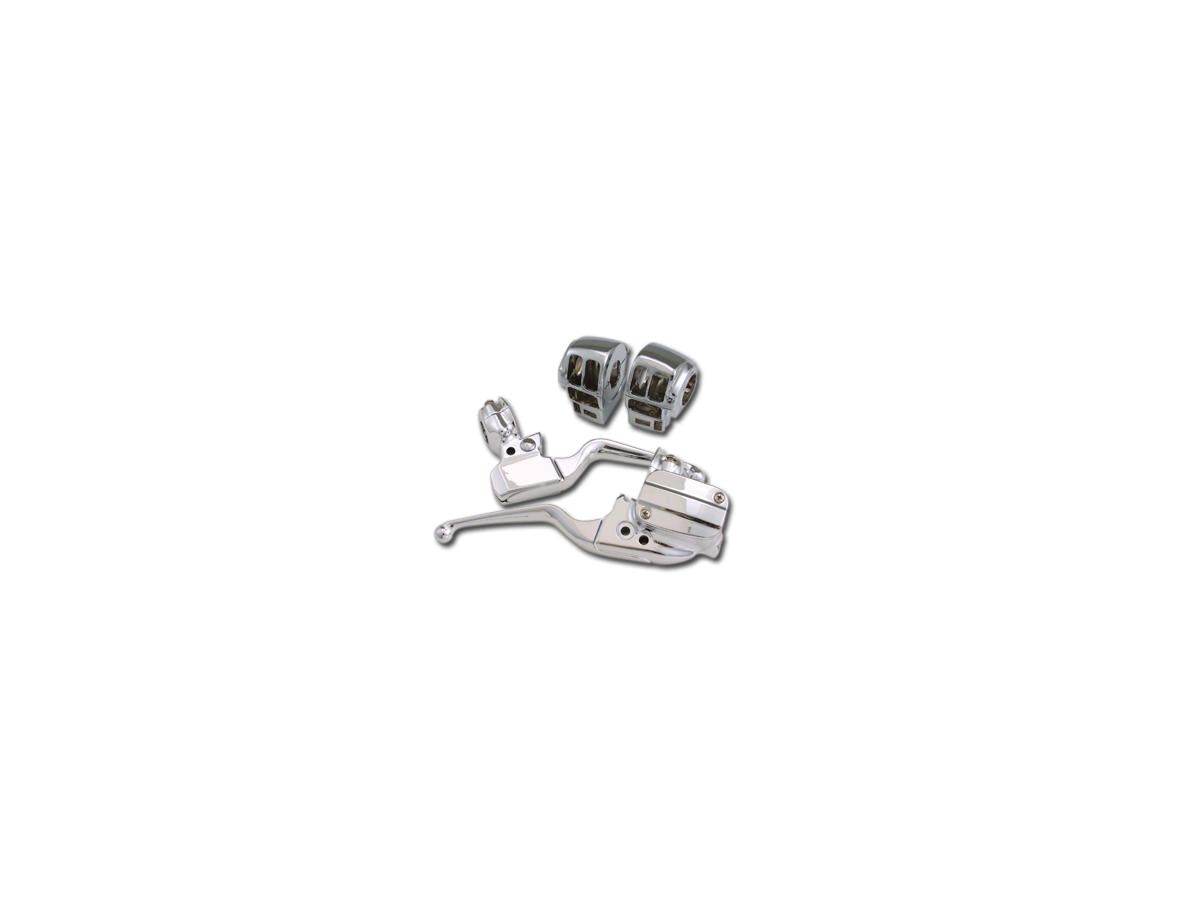 Daytona Japan Touring Hand Control Kit With Radio, Without Cruise Control Chrome 15 Mm 1" Cable Clutch Throttle By Wire Daytona Japan Default Title