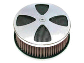 Cce Smooth Cross Hi Flow Air Cleaner Chrome Cce Default Title