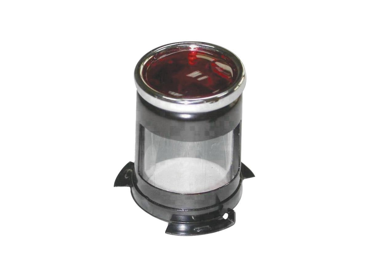 Cce Classic Round Taillight With License Plate Bracket Chrome Black Powder Coated Red Dual Filament Cce