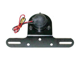 Cce Classic Round Taillight With License Plate Bracket Chrome Black Powder Coated Red Dual Filament Cce Default Title