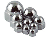 Cce Flat Crown Acorn Nut Pack Chrome 1/4" 28 Unf Cce Default Title