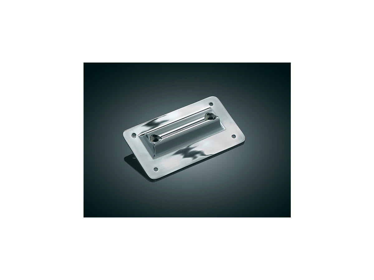 Kuryakyn Lay Down License Plate Kit United States, For Road King Or Road Glide Oem Mount Chrome Kuryakyn