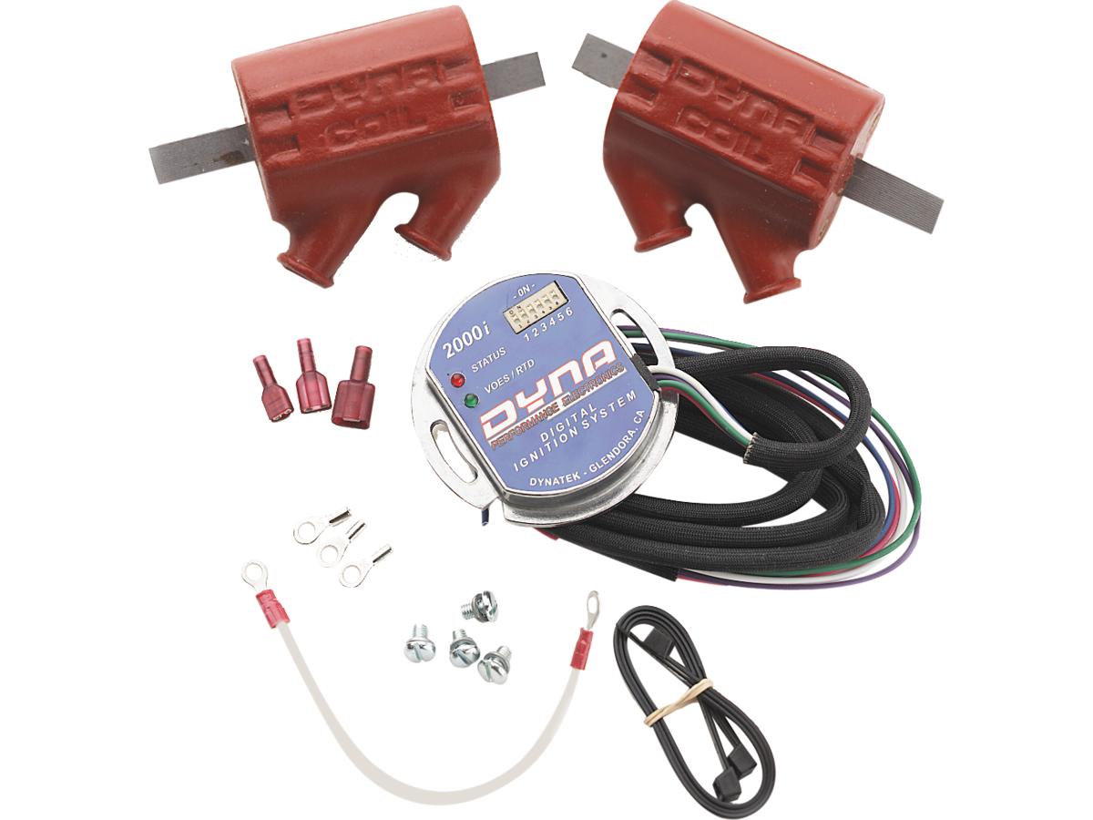 Dynatek 2000i P Ignition With Dc1 Coils Ignition System Complete Kit For Dual Plug/Single Fire Applications (Includes Two Dc1 1 Dual Tower 3 Ohm Coils) Dynatek Default Title
